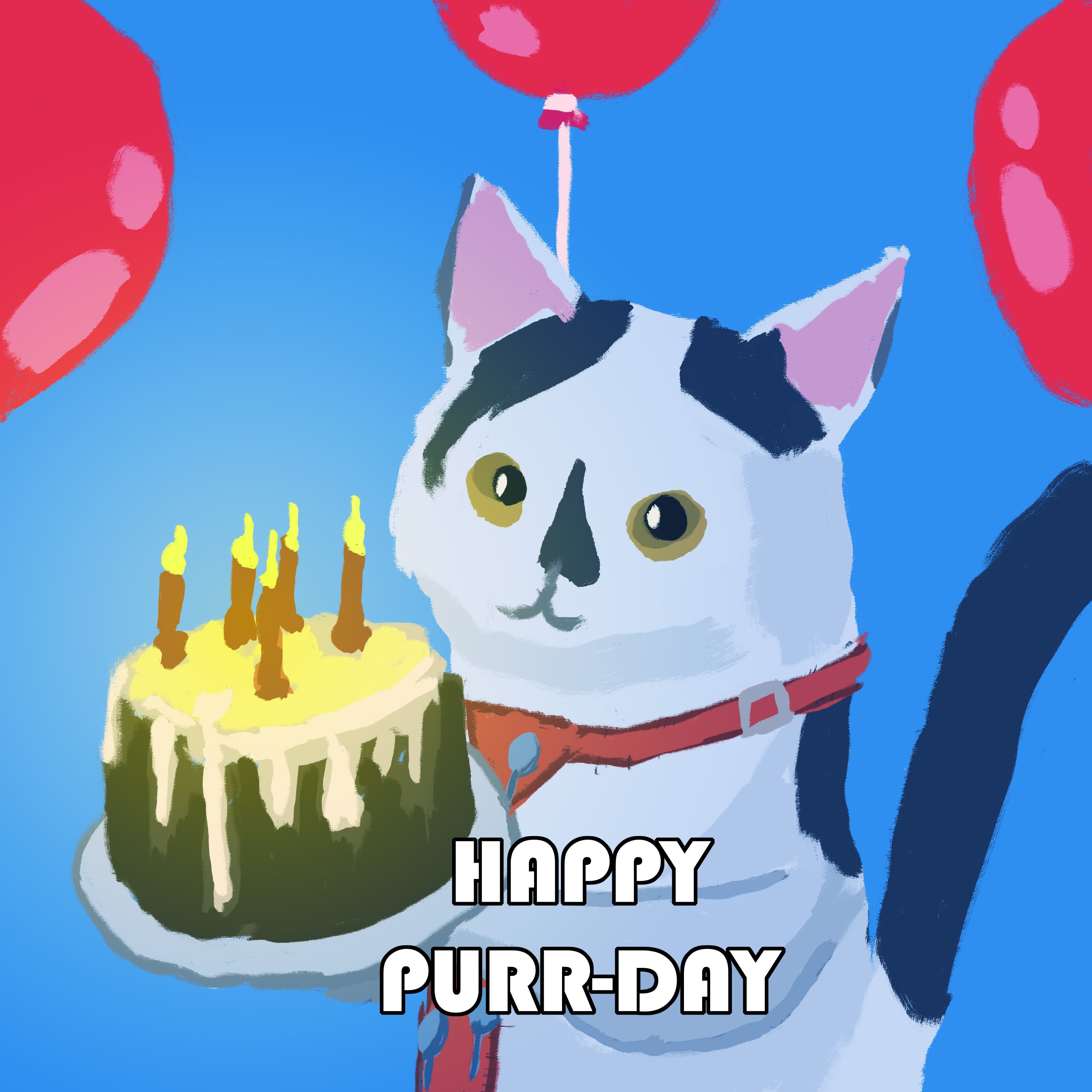 Drawn for my girlfriend's birthday (yes, it's actually her cat)